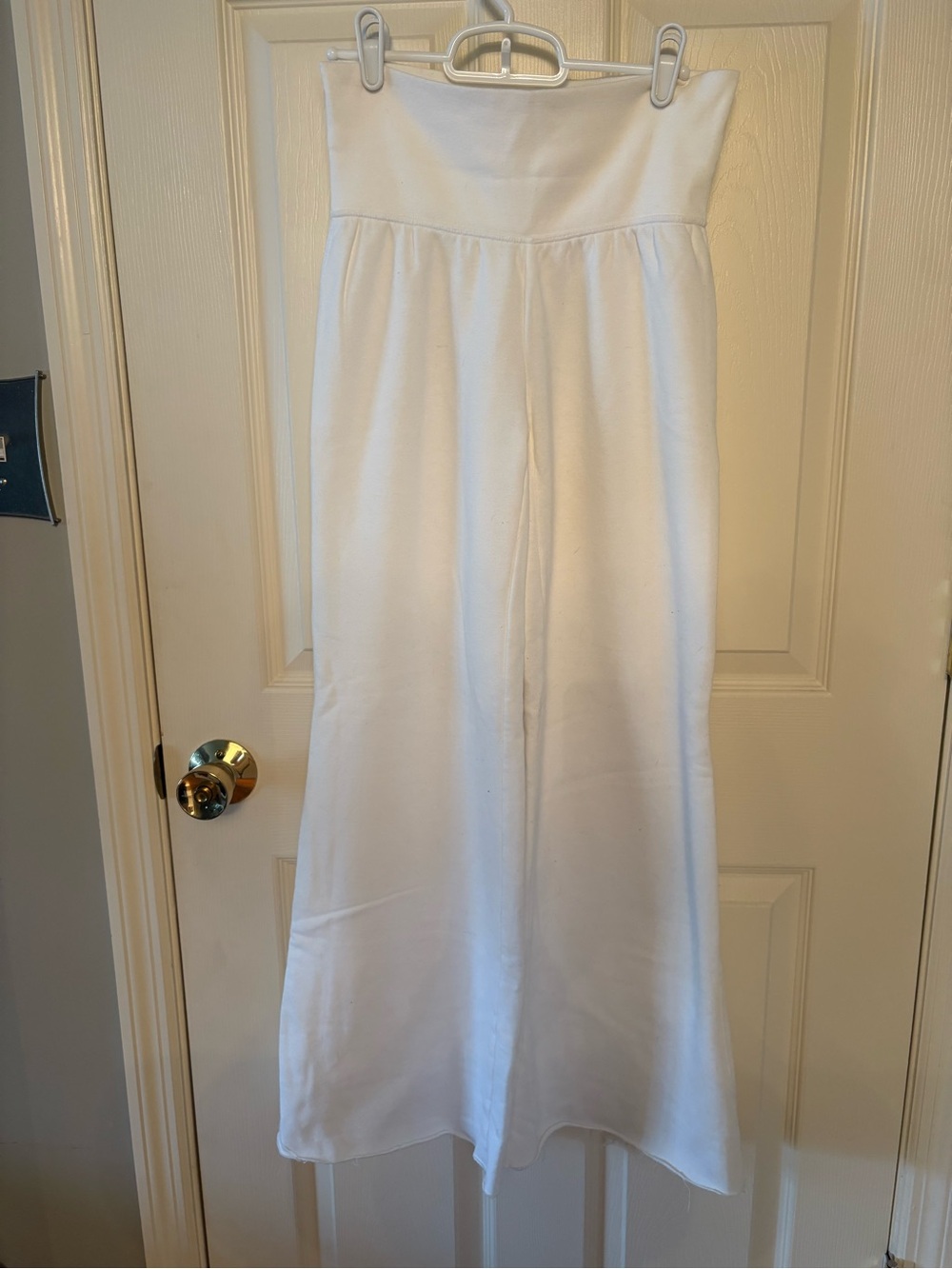 Victoria secret - fold over Waist Wide Leg Women’s sweatpants  - White